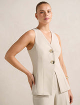 Lulu Long Waistcoat Forever New