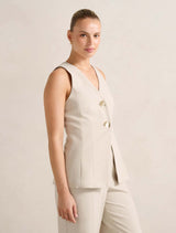 Lulu Long Waistcoat Forever New
