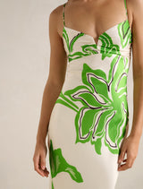 Sloane Printed Satin Maxi Dress Forever New