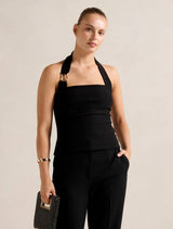 Colette Hardwear Halter Top Black Forever New