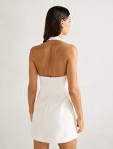 Ricki Linen Halter Mini Dress Forever New