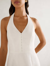 Ricki Linen Halter Mini Dress Forever New