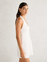 Ricki Linen Halter Mini Dress Forever New