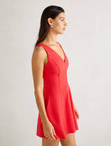 Fran Fit & Flare Linen Mini Dress Forever New