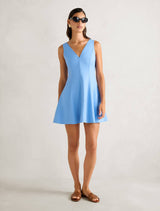 Fran Fit & Flare Linen Mini Dress Forever New