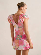 Elyssa Puff Sleeve Mini Dress Forever New