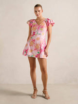 Elyssa Puff Sleeve Mini Dress Forever New