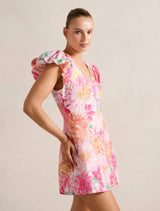 Elyssa Puff Sleeve Mini Dress Forever New