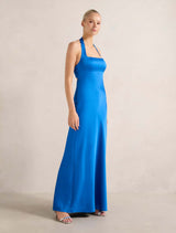 April Open Back Satin Maxi Dress Forever New