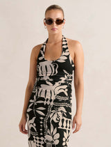 Nicky Halter Mesh Top Mono Rhodes Co-Ord Forever New