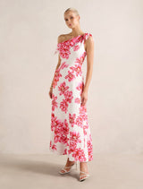 Vinetta Asym Bow Midi Dress