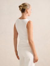 Frankie Boat Neck Tank Top Forever New