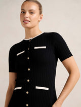 Brielle Short Sleeve Knit Mini Dress Forever New