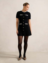 Brielle Short Sleeve Knit Mini Dress Forever New