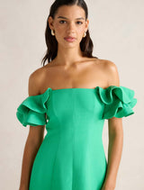 Kenzie Off Shoulder Ruffle Mini Dress Forever New