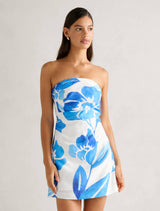 Annika Tuck Side Mini Dress Lantana Floral Forever New