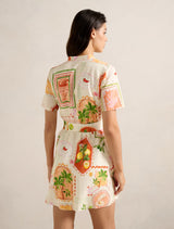 Veyda Shirt Linen Mini Dress Forever New