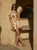 Veyda Shirt Linen Mini Dress Forever New