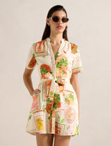 Veyda Shirt Linen Mini Dress