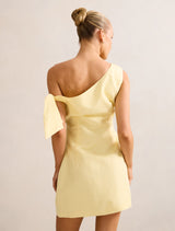 Cinzia Tipped Shoulder Linen Mini Dress Forever New