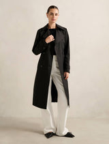 Imogen Trench Coat Black Forever New