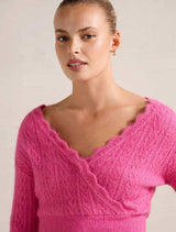 Kylie Stitch Wrap Sweater Forever New