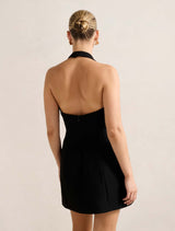Riley Structured Halter Mini Dress Forever New