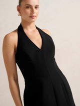 Riley Structured Halter Mini Dress Forever New