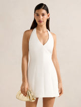 Riley Structured Halter Mini Dress