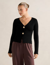 Eryn Knitted Cardigan Black Forever New