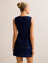 Cassie Denim Waistcoat Forever New