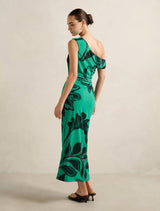 Gisella Tipped Mesh Midi Dress Forever New