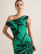 Gisella Tipped Mesh Midi Dress