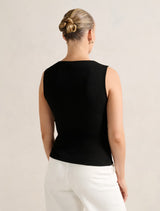 Frankie Boat Neck Tank Top Forever New