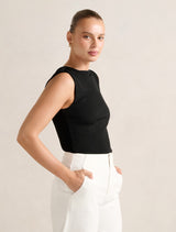Frankie Boat Neck Tank Top Forever New