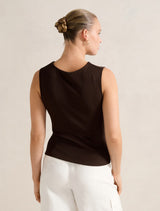 Frankie Boat Neck Tank Top Forever New