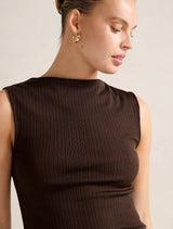 Frankie Boat Neck Tank Top Forever New