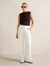 Frankie Boat Neck Tank Top Forever New