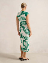 Alessi Extended Shoulder Midi Dress Forever New