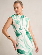 Alessi Extended Shoulder Midi Dress Forever New