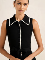 Raegan Petite Contrast Trim Midi Dress Forever New