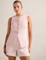 Lisa Boucle Waistcoat Forever New