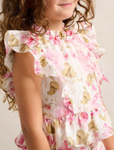 Violetta Girls Peplum Top Forever New