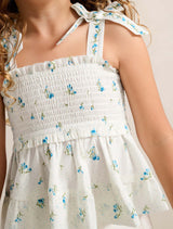 Adelaide Girls Shirred Peplum Top Forever New