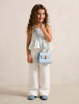 Adelaide Girls Shirred Peplum Top Forever New