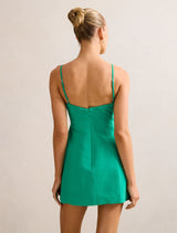 Maura Structured Linen Mini Dress Forever New