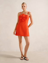 Nicolette Flower Mini Dress