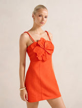 Nicolette Flower Mini Dress