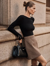 Aisha 2 In 1 Knit Mini Dress Forever New