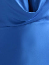 Becca Cowl Halter Satin Dress Forever New